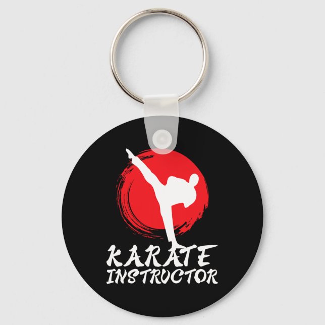 Chaveiro Instrutor Karate Professora Karate Instrutor Karat (Frente)