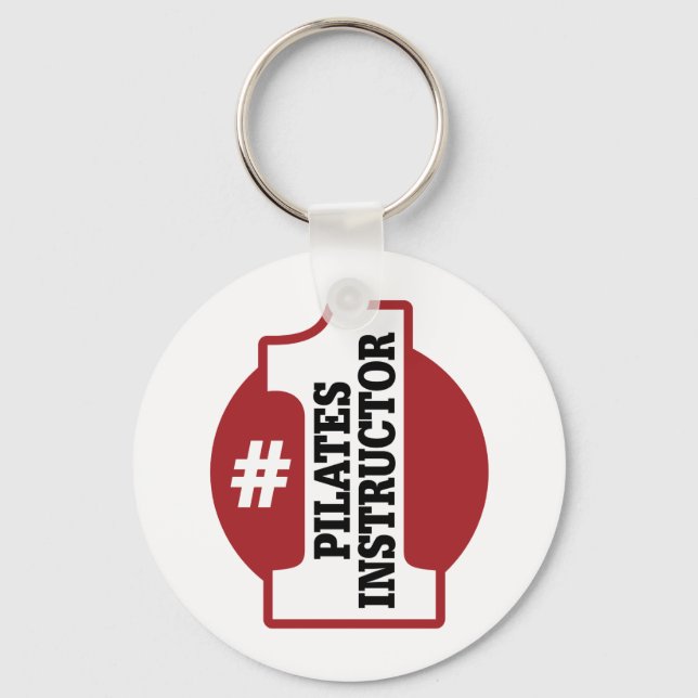 Chaveiro Instrutor Pilates Número 1 (Frente)