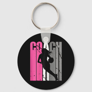 Chaveiro Instrutora de basquete feminina Choreógrafa Basket