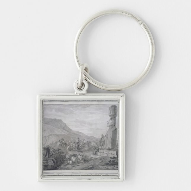 Chaveiro Insulares & monumentos da Ilha de Páscoa, 1786 (Frente)