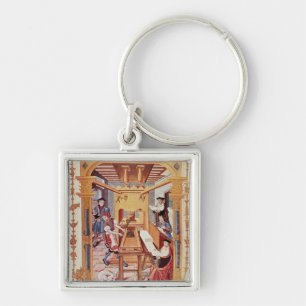 Chaveiro Interior de trabalhos de impressão do século XVI