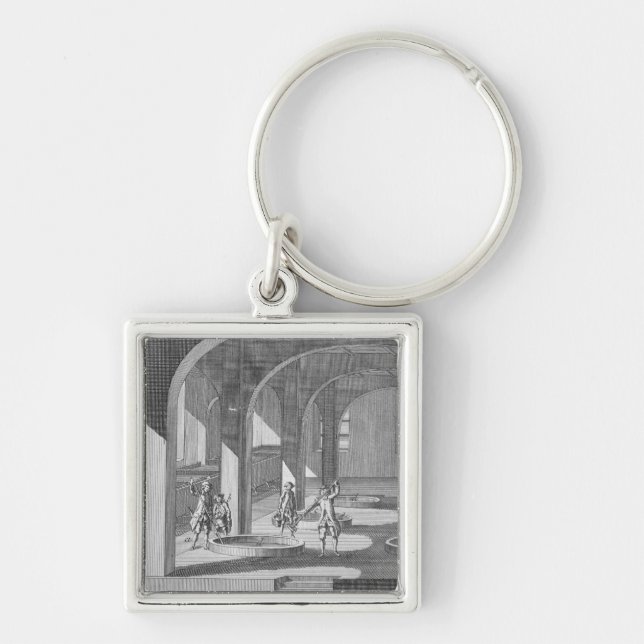 Chaveiro Interior de uma fábrica de sabão, ilustração para (Frente)