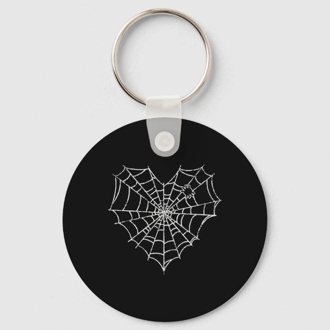 Chaveiro Internet de Aranha-do-Halloween Figuram Cute Heart (Frente)