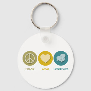 Chaveiro Interpretação do amor da paz