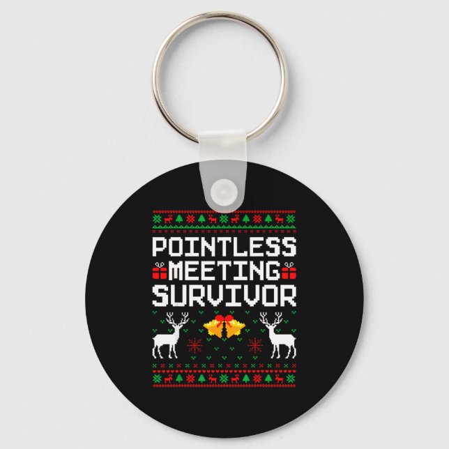 Chaveiro Intless Meeting Survivor Ugly Christmas Sweater Of (Frente)