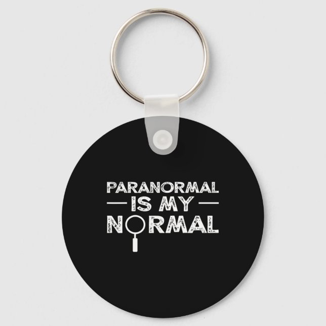 Chaveiro Investigador Paranormal Fantasma Caçando Presente  (Frente)