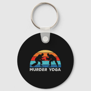 Chaveiro Ioga Assassino Jiu-jitsu Engraçado Pôr do Sol Retr