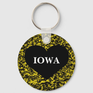 Chaveiro Iowa Heart Yellow