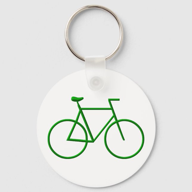 Chaveiro Ir Bicicleta Verde (Frente)