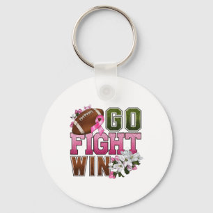 Chaveiro Ir Combater Ganhar Cancer De Fita Rosa De Fita Ros