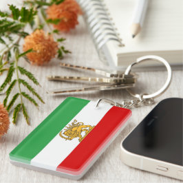 Chaveiro IRAN Lion and Sun Flag Acrylic Keychain