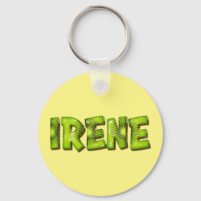 Chaveiro Irene Name Kiwi Design Schlüsselanhänger (Frente)