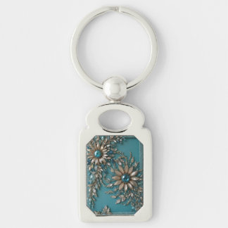 Chaveiro Iridescent glass beaded Keychain 