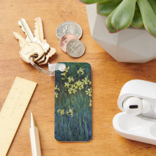 Chaveiro Íris Amarelas por Claude Monet, Arte Fino Vintage