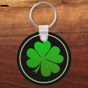 Chaveiro Irish Flag Keys, Lucky Clover Ireland / Rua Paddy