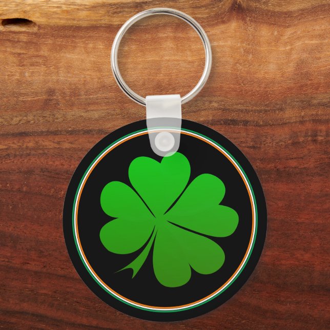 Chaveiro Irish Flag Keys, Lucky Clover Ireland / Rua Paddy (Frente)