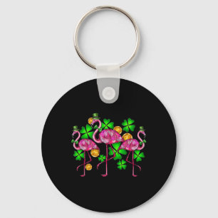 Chaveiro Irish Flamingo Dia de São Patrício Bird Animal Kid