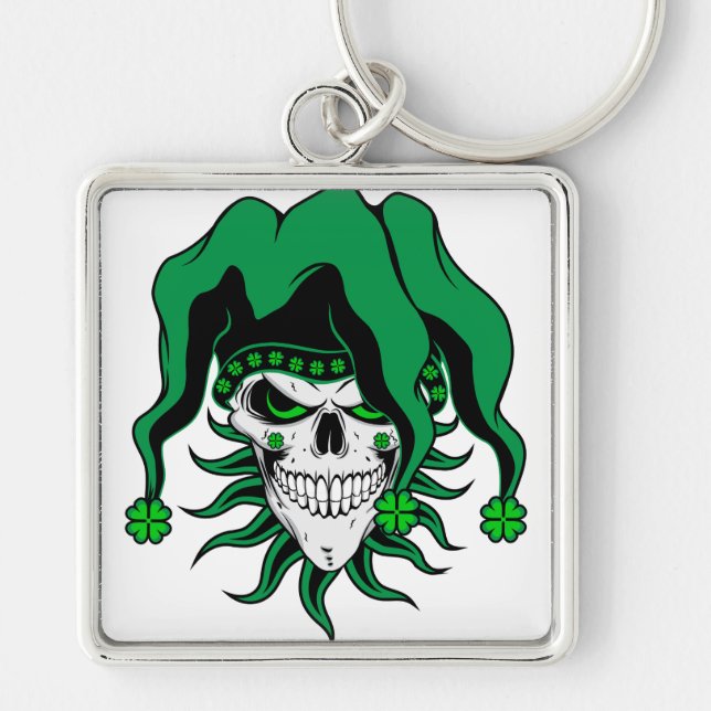 Chaveiro Irish Jester Skull (Frente)
