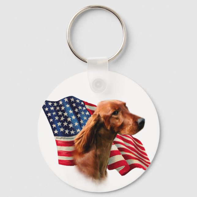 Chaveiro Irish Setter Flag (Frente)