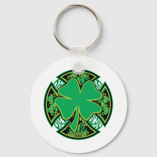 Chaveiro Irish Shamrock Cross