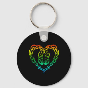 Chaveiro Irish Step Dancing Celtic Knot Heart Shirt Gift