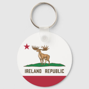 Chaveiro Irlanda República da Irlanda Elk Flag Giant Deer