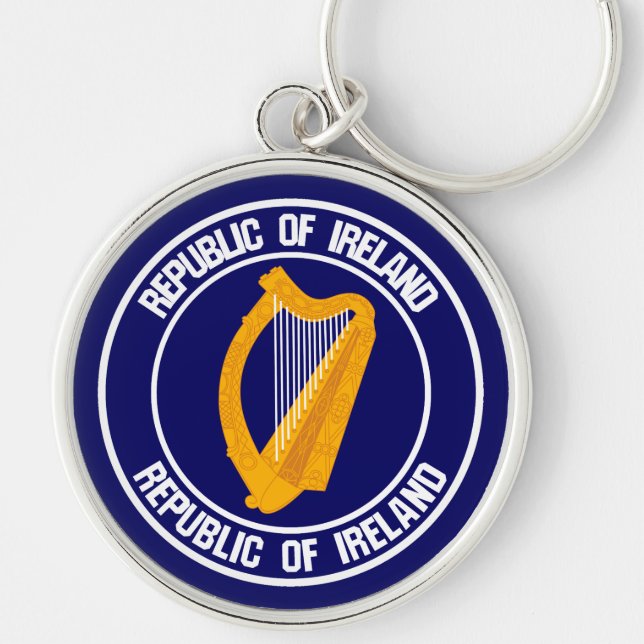 Chaveiro Irlanda Round Emblem (Frente)