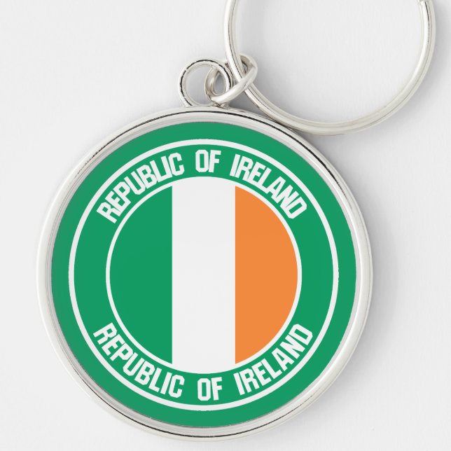 Chaveiro Irlanda Round Emblem (Frente)