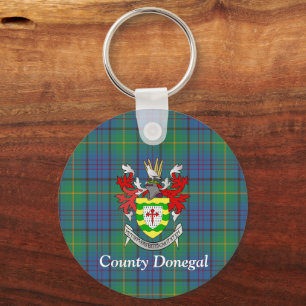 Chaveiro Irlandês County Donegal Tartan Personalizado