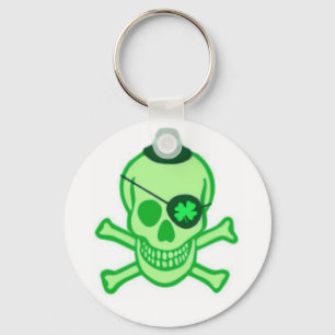 Chaveiro irlandês do crânio do pirata