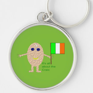 Chaveiro irlandês patriótico do ovo