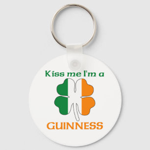 Chaveiro Irlandês Personalizado Me Beija Sou Guiness