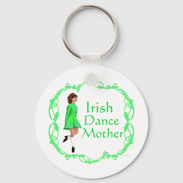 Chaveiro Irlandês Step Dance Madre - Verde (Frente)