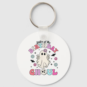 Chaveiro Irmã Do Aniversário Ghoul Groovy Halloween Ghos