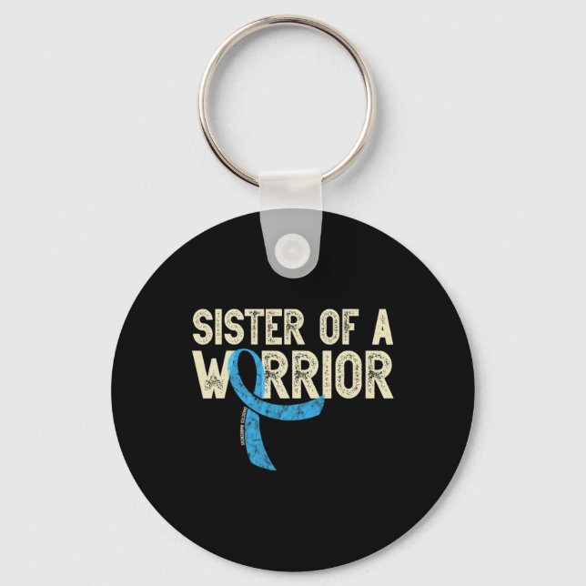 Chaveiro Irmã do Guerreiro Diabetes Consciência T1 (Frente)