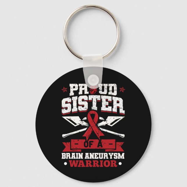 Chaveiro Irmã Orgulhosa De Um Neurisma Do Cérebro (Frente)