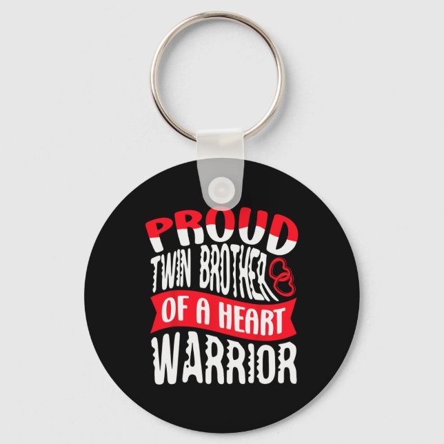 Chaveiro Irmão De Um Guerreiro Cardíaco Defeito De Doença C (Frente)