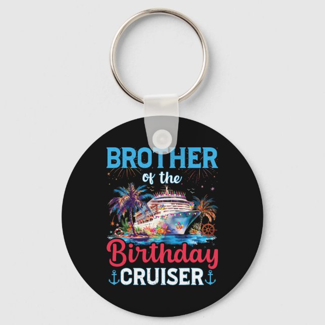 Chaveiro Irmão Do Aniversário Cruiser Divertido Presente De (Frente)