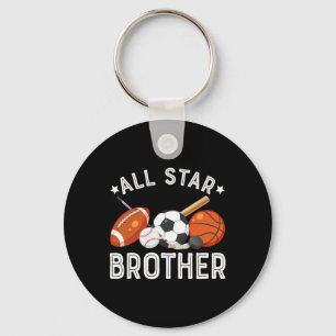 Chaveiro Irmão Estrela do Garoto do Aniversário Basquete