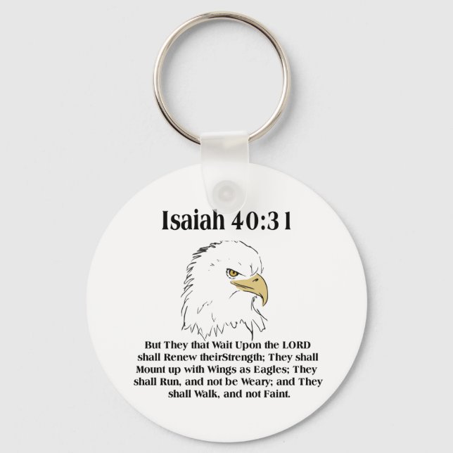 Chaveiro Isaiah 40:31 Keyring (Frente)