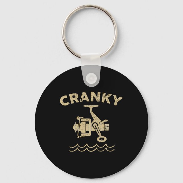 Chaveiro Isca de pesca Crankbait - Cranky Funny Fishing  (Frente)