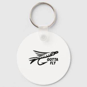 Chaveiro Isca de pesca de mosca, isca de pesca, pescador, h
