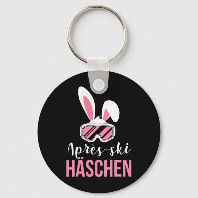 Chaveiro Ischgl Après-ski Bunny Skiing Skiers Snowboard (Frente)