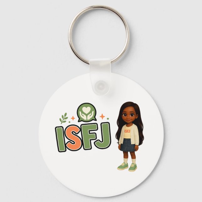 Chaveiro ISFJ — A Guardiã da Harmonia (Frente)