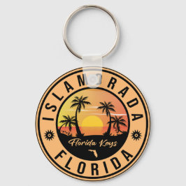 Chaveiro Islamorada Florida Retro Sunset Beach Souvenirs