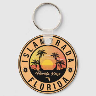 Chaveiro Islamorada Florida Retro Sunset Beach Souvenirs