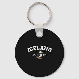 Chaveiro Islândia Puffin Vintage Souvenir Islandês