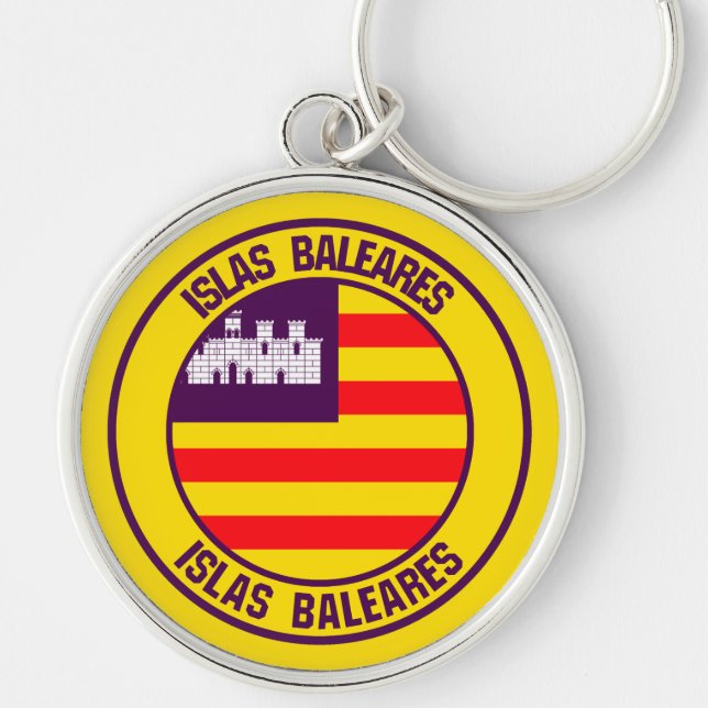 Chaveiro Islas Baleares Round Emblem (Frente)