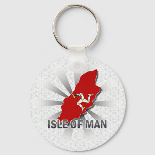 Chaveiro Isle Of Man Flag Map 2.0