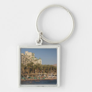 Chaveiro Israel, o Negev, Eilat, a praia do Mar Vermelho